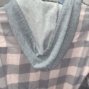 Hollister flannel hoodie